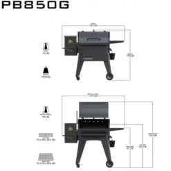 Barbecue à Pellets Navigator 850 PIT BOSS -Napol Barbecues Magasin barbecue a pellets navigator 850g 2