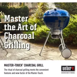 Barbecue Charbon Master-Touch Gbs 5750 - Ocean Blue - WEBER -Napol Barbecues Magasin barbecue charbon master touch gbs 5750 57 cm ocean blue 2