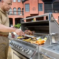 Napoleon Barbecue Gaz Prestige Pro 665 5 Brûleurs + Sizzle Lateral + Brûleur Arriere + Fumoir + Rôtissoire -Napol Barbecues Magasin barbecue gaz prestige pro 665 5 bruleurs sizzle lateral bruleur arriere fumoir 3