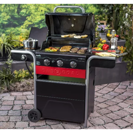 Barbecue Hybride Gaz & Charbon Gas2Coal 330 2.0 3 Brûleurs 4 Barbecue Hybride Gaz & Charbon Gas2Coal 330 2.0 3 Brûleurs – Image 4