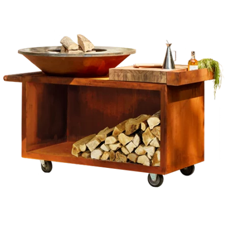 Brasero OFYR Island 100 Pro Bois Teck 1 Brasero OFYR Island 100 Pro Bois Teck