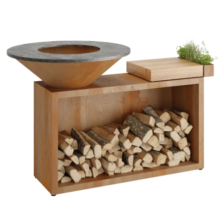 Brasero OFYR Island 85 Bois Teck 1 Brasero OFYR Island 85 Bois Teck