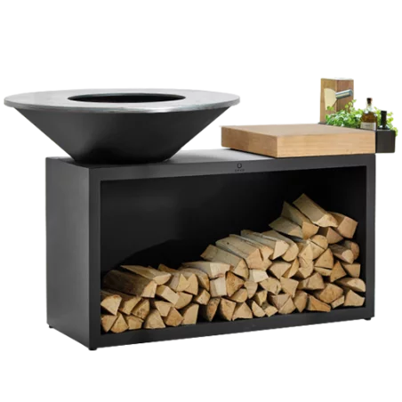 Brasero OFYR Island Black 100 Bois Teck 1 Brasero OFYR Island Black 100 Bois Teck