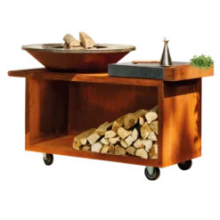 Brasero OFYR Island Pro 100 Ceramique Anthracite Plancha