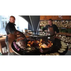 Brasero OFYR XL Plancha Acier Corten Pied 50cm -Napol Barbecues Magasin brasero ofyr xl plancha acier cortene pied 50cm 2