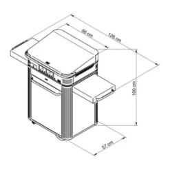Pack Combo Plancha Electrique 65 Noir & Inox Avec Capot Noir - ENO -Napol Barbecues Magasin combo plancha electrique enosign 65 acier noir inox 2