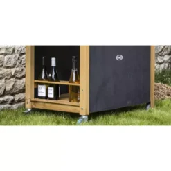 Desserte Pour Plancha Robinier Hpl Noir EMILE - ENO -Napol Barbecues Magasin desserte pour plancha robinier hpl noir emile 5