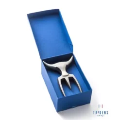 Fourchette TRIDENS Inox Brut Avec Socle Bois -Napol Barbecues Magasin lot fourchette a decouper tridens inox brut avec socle bois 2