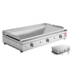 Pack Plancha Gaz PLANET Chef 80 + Capot à Charnieres -Napol Barbecues Magasin pack plancha chef 80 capot a charnieres 2