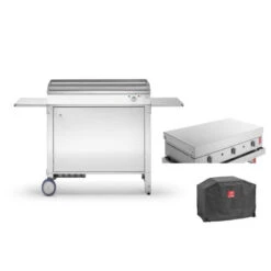 Pack Plancha PLANET Chef 80 Elec + Chariot Fermé+Hous+Capot