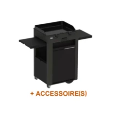 Pack + Plancha Gaz Fusion 60 Grise Sur Chariot - ENO