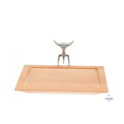 Planche à Découper Avec Fourchette Inox Brossé - TRIDENS By CHABRET