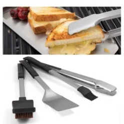 Set De 4 Accessoires Inox Baron BROIL KING (Réf. 64003) -Napol Barbecues Magasin set de 4 accessoires inox baron broil king ref 64003 2